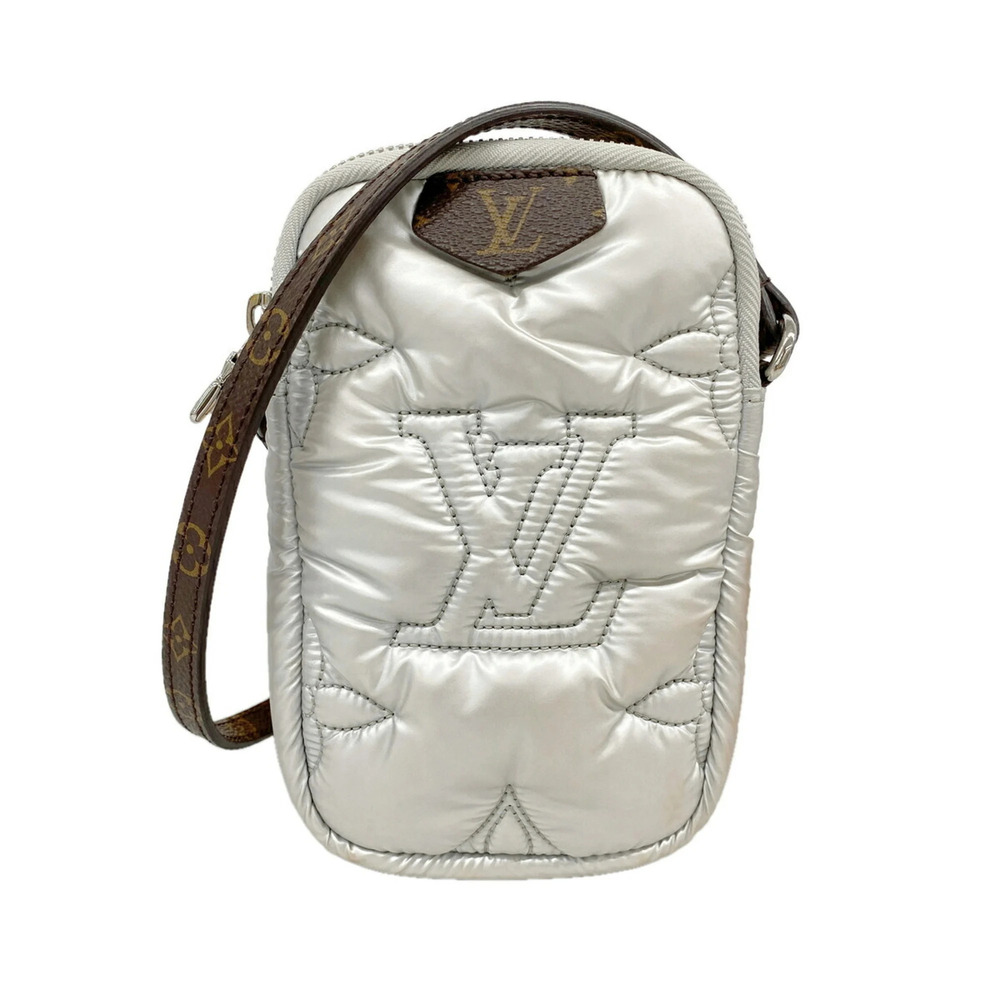 Louis Vuitton LV Pillow Shoulder Bag/Pouch M81716 Silver Women's